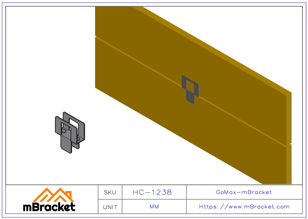 H-Clip OSB Panel Clip Light Steel House Connector - 1*12.7*38 Application Example