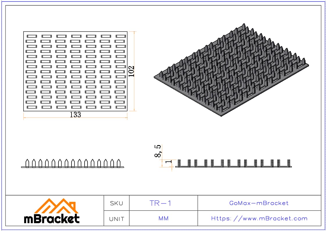 Wood Structure Truss Plate Connector Truss Plate - 宽度50-200mm,长度25mm倍数(如50*50、75*100等) Product Dimensions